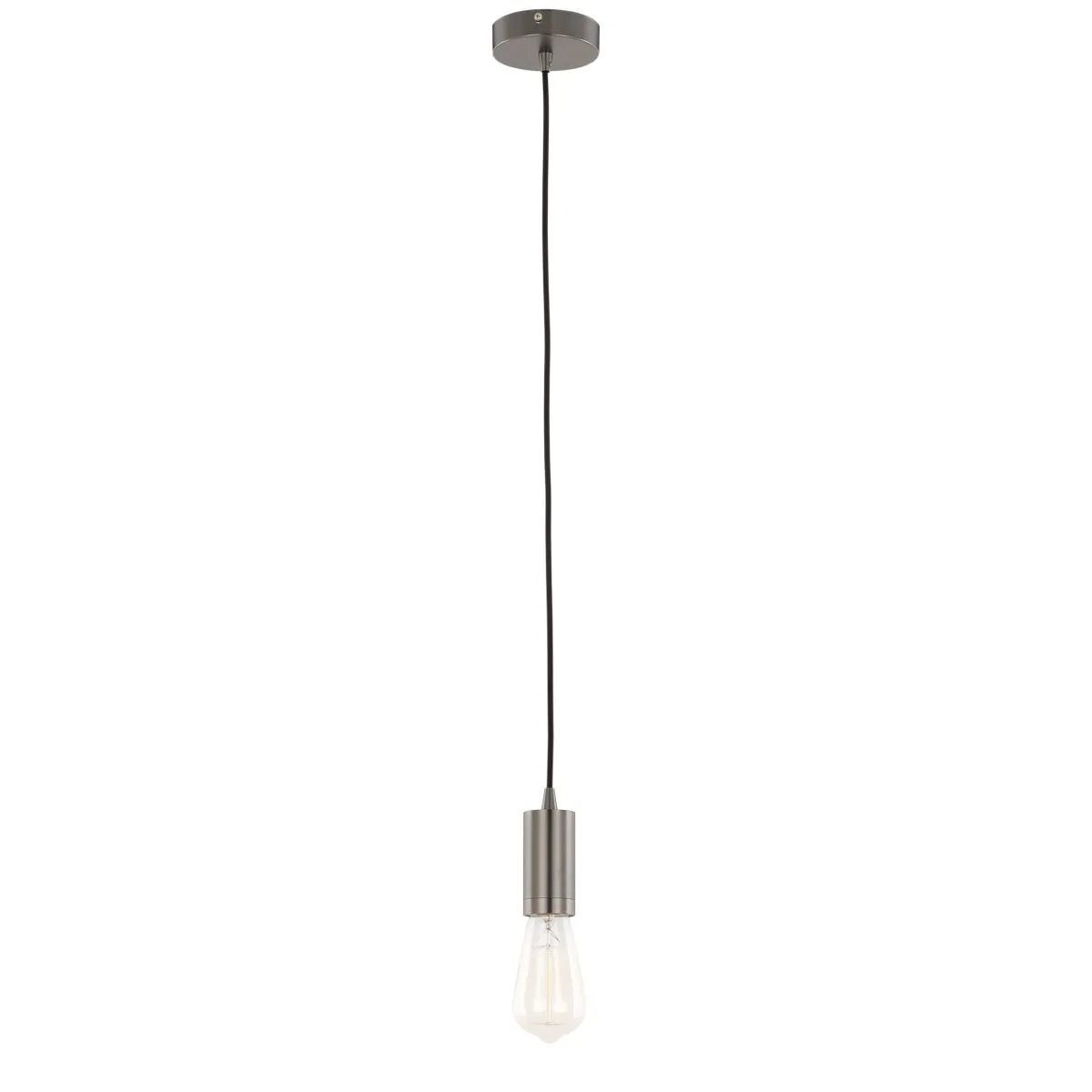 Moderna, nowoczesna oprawka wisząca, czarna, E27, DS-M-038 MATT BLACK